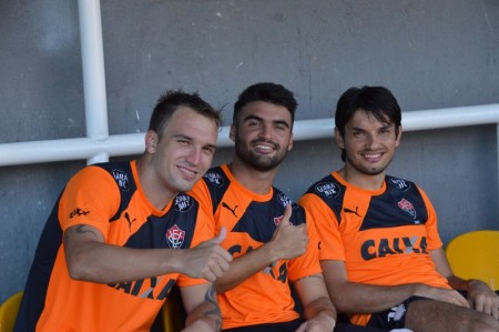Willian Farias, Arthur Maia e Tiago Real estão confirmados para o jogo contra o Flu (Foto: Francisco Galvão/ECV)
