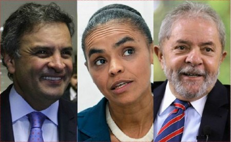 Aécio Neves, Marina Silva e o ex-presidente Lula são os principais nomes para 2018. (Fotos: AE/ABr)