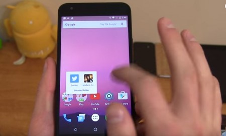 Versão preliminar do Android N revela novo visual do louncher do Google Now