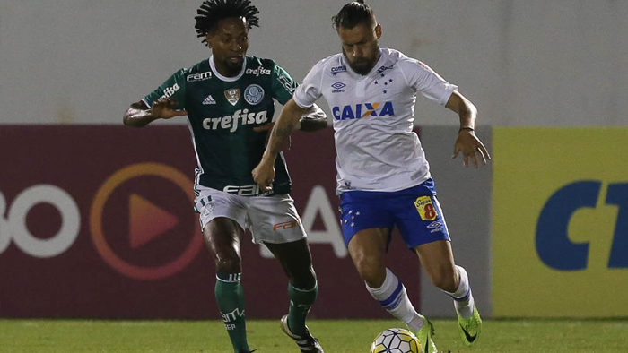 O Palmeiras de Zé Roberto não conseguiu superar o Cruzeiro e viu o Flamengo colar de vez. (Foto: Agência Palmeiras/Divulgação)