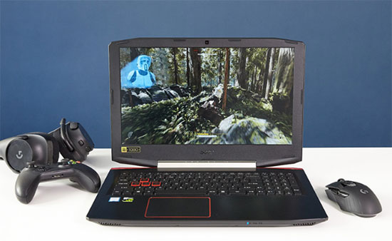 Os notebooks gamers da Acer contam com tecnologia NVIDIA G-Sync (VR Ready). Todos os modelos já chegam às lojas com a 7ª Geração de processadores Intel Core i7 HK QuadCore e placa de vídeo NVIDIA GeForce GTX 1080 ou GTX 1060. (Foto: Divulgação/Acer)