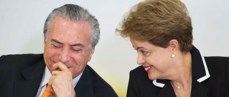 Michel Temer e Dilma Rousseff, durante cerimônia em junho de 2015 (Foto: Marcelo Camargo/Agência Brasil)