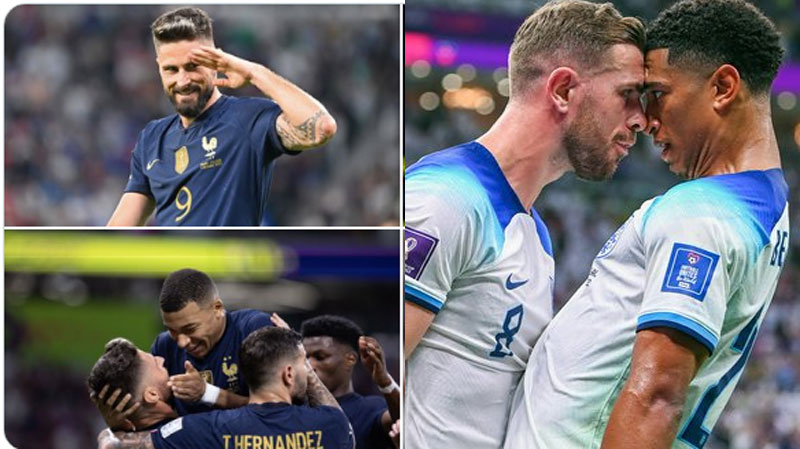 Com cara de final antecipada, Inglaterra e França jogam pelas quartas