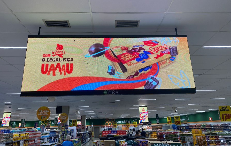Supermercados: telas LED impulsionam marcas e geram  mais visibilidade no ponto de venda