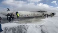 Avião com 80 pessoas capota durante pouso em Toronto e deixa 18 feridos