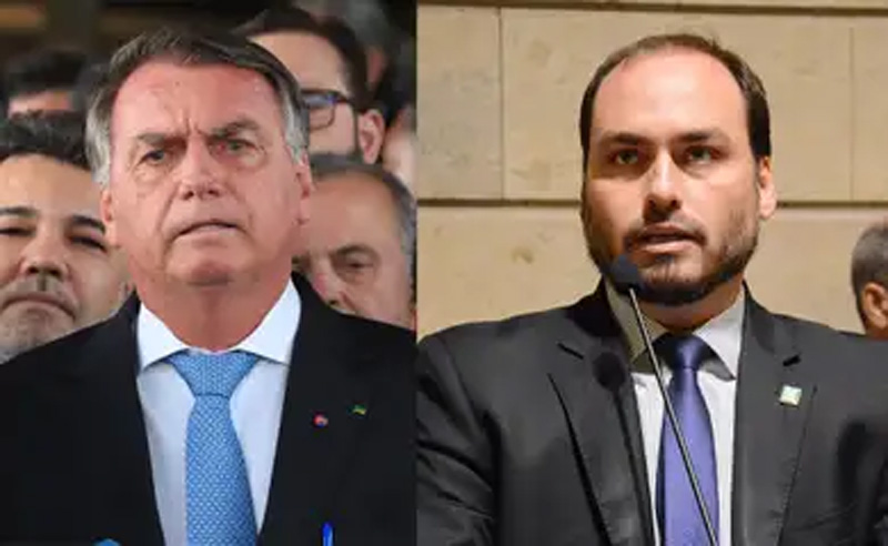 Polícia Federal  diz que Bolsonaro e Carlos integravam organização criminosa na Abin