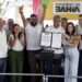 Jerônimo entrega sistema de abastecimento de água e shopping popular em Itiruçu