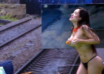 Jordana faz topless e cumpre promessa no BBB 26