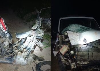 Batida entre motocicleta e ambulância deixa dois mortos em Porto Seguro