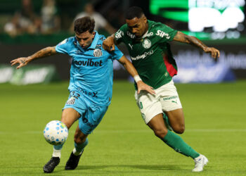Palmeiras e Santos empatam em 1 a 1 clássico no Allianz Parque