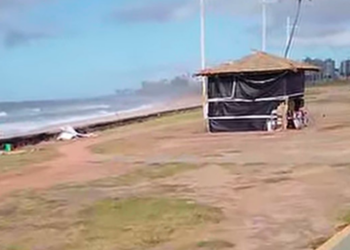 Ciclista denuncia abandono em  trechos da orla da Boca do Rio