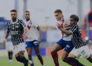 Bahia empata em 1 a 1 com o Corinthians na Fonte Nova